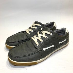 ALDO Mens Boat Deck Loafers Shoes Gray Size 10